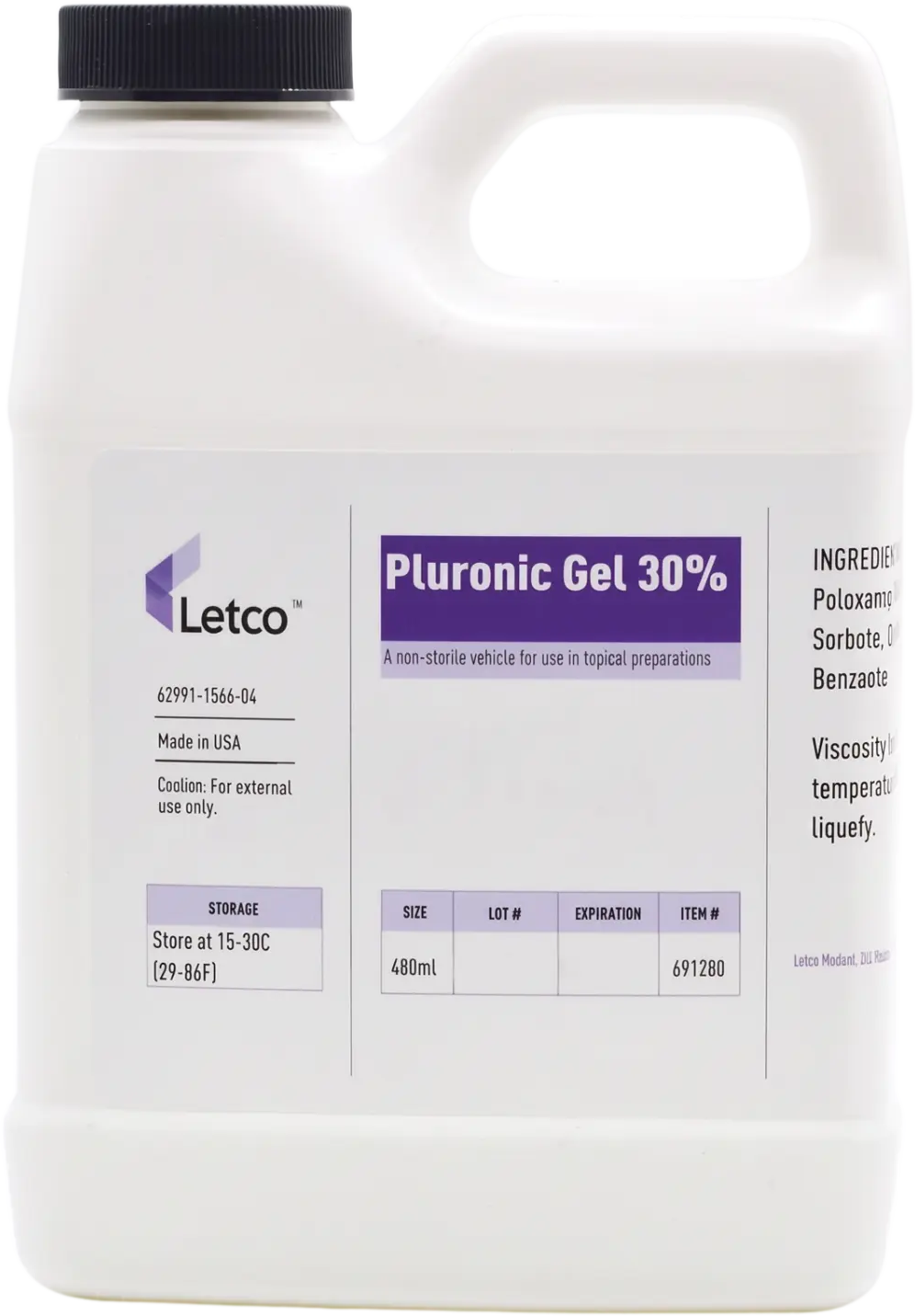 Pluronic Gel 30% compounding base