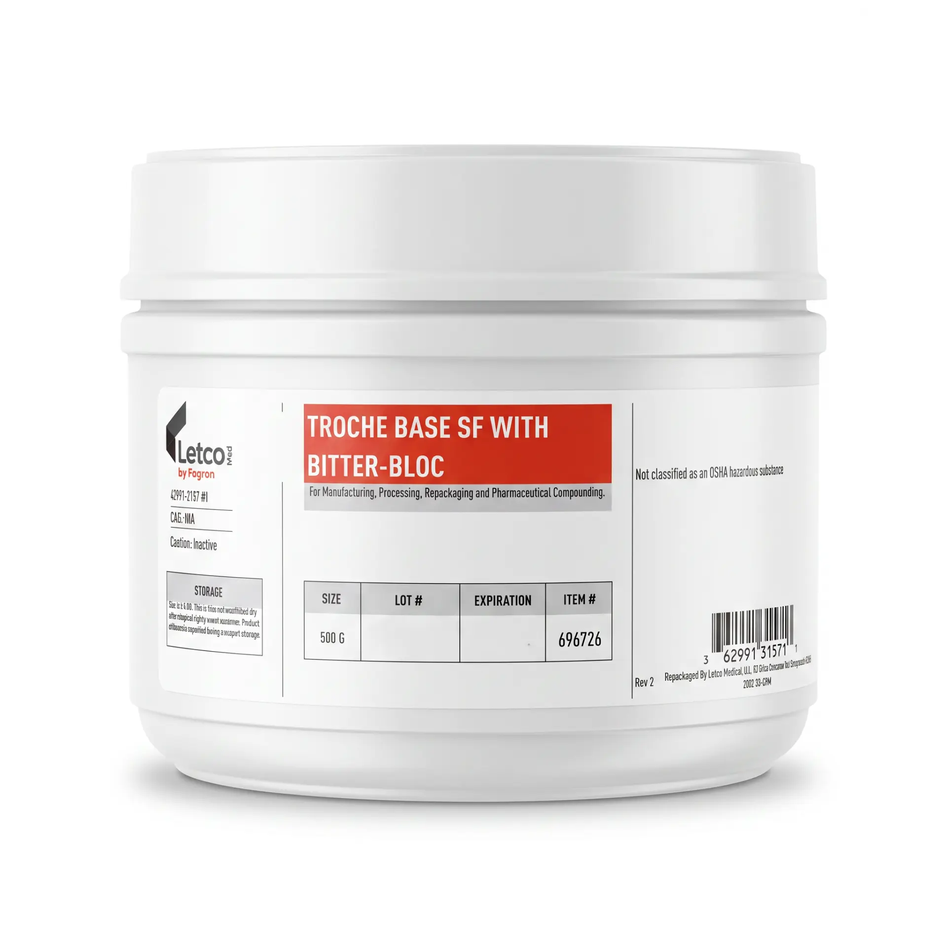 Troche Base SF with Bitter-Bloc compounding base