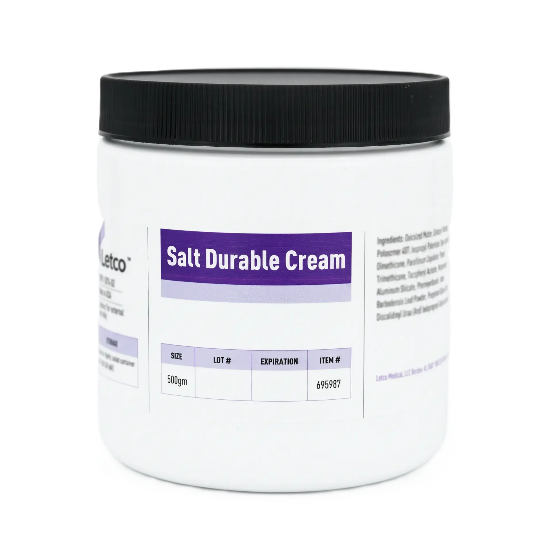 Salt Durable Cream compounding base